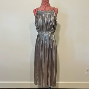 BR Silver Pleated Dress